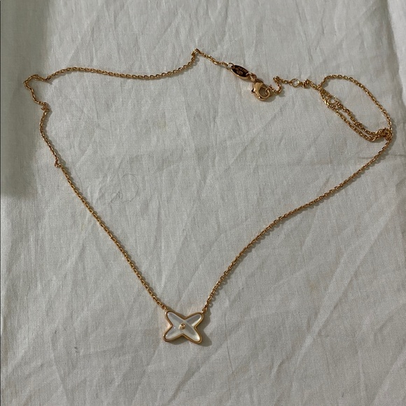 Chaumet Jeux De Liens 18k Gold Mother Of Pearl Diamond Necklace - Picture 3 of 8